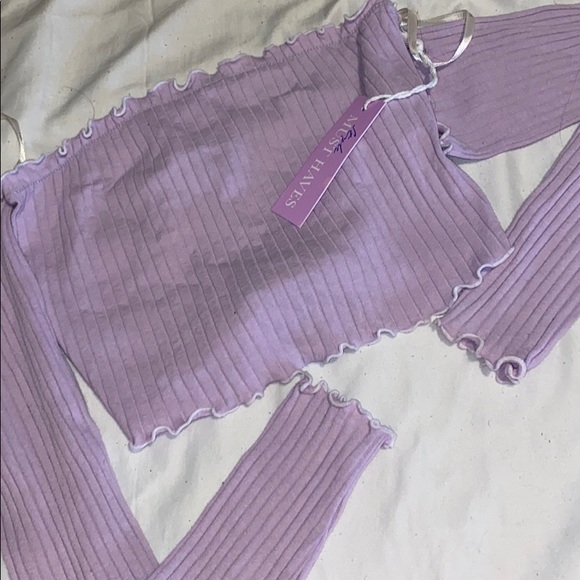 Off the shoulder crop top - Picture 1 of 2